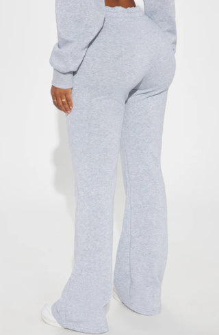 Lounge Flare Pant heather grey - Wear Arielle