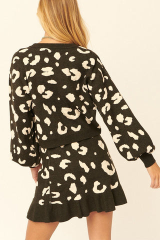 A Leopard Print Pullover Sweater - Wear Arielle