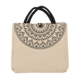 Aztec Pattern Themed Canvas Tote Bag - Wear Arielle