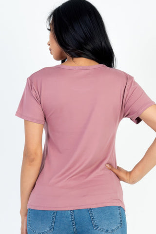 Basic Short Sleeve T-shirt - Wear Arielle