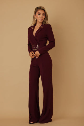 Blazer Suit Long Sleeve Jumpsuit - Wear Arielle