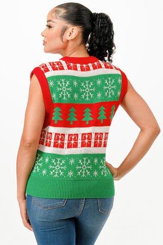 Christmas Vest Sweater - Wear Arielle
