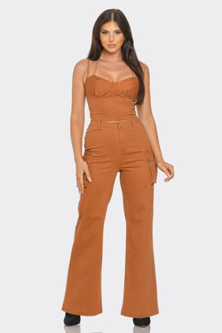 Crop Jacket 3pcs Set - Wear Arielle