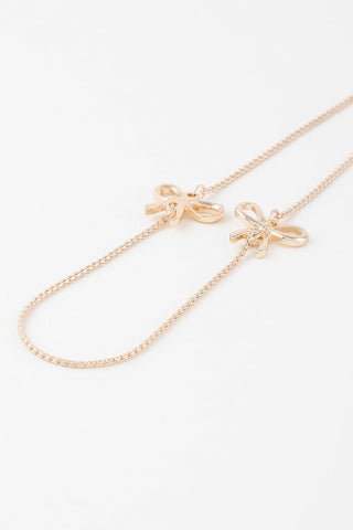 Double Ribbon Chain Necklace - Wear Arielle