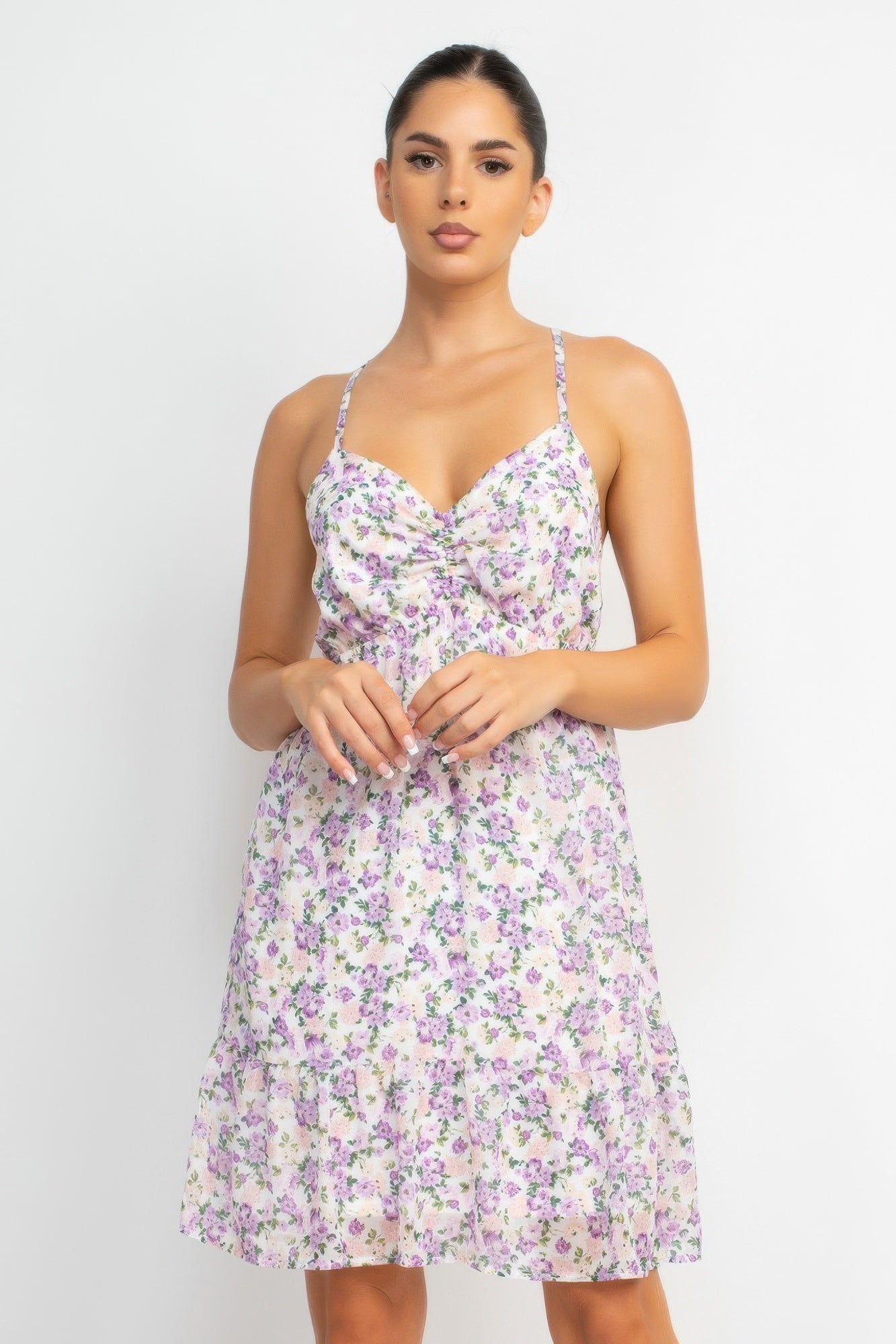 Double Strap Back Mini Dress - Wear Arielle