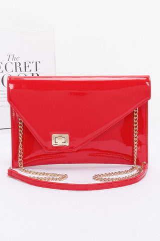 Enamel Envelope Clutch - Wear Arielle