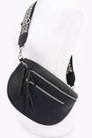 Faux Leather Crossbody Bag Belt - Wear Arielle