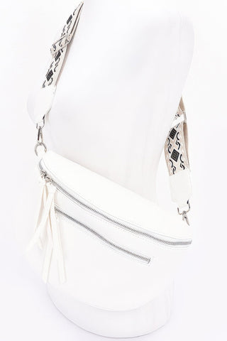 Faux Leather Crossbody Bag Belt - Wear Arielle