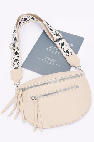 Faux Leather Crossbody Bag Belt - Wear Arielle