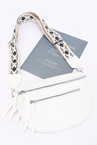 Faux Leather Crossbody Bag Belt - Wear Arielle