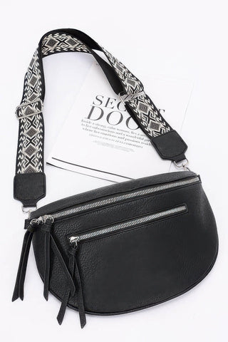 Faux Leather Crossbody Bag Belt - Wear Arielle