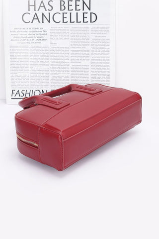 Faux Leather Handbag - Wear Arielle