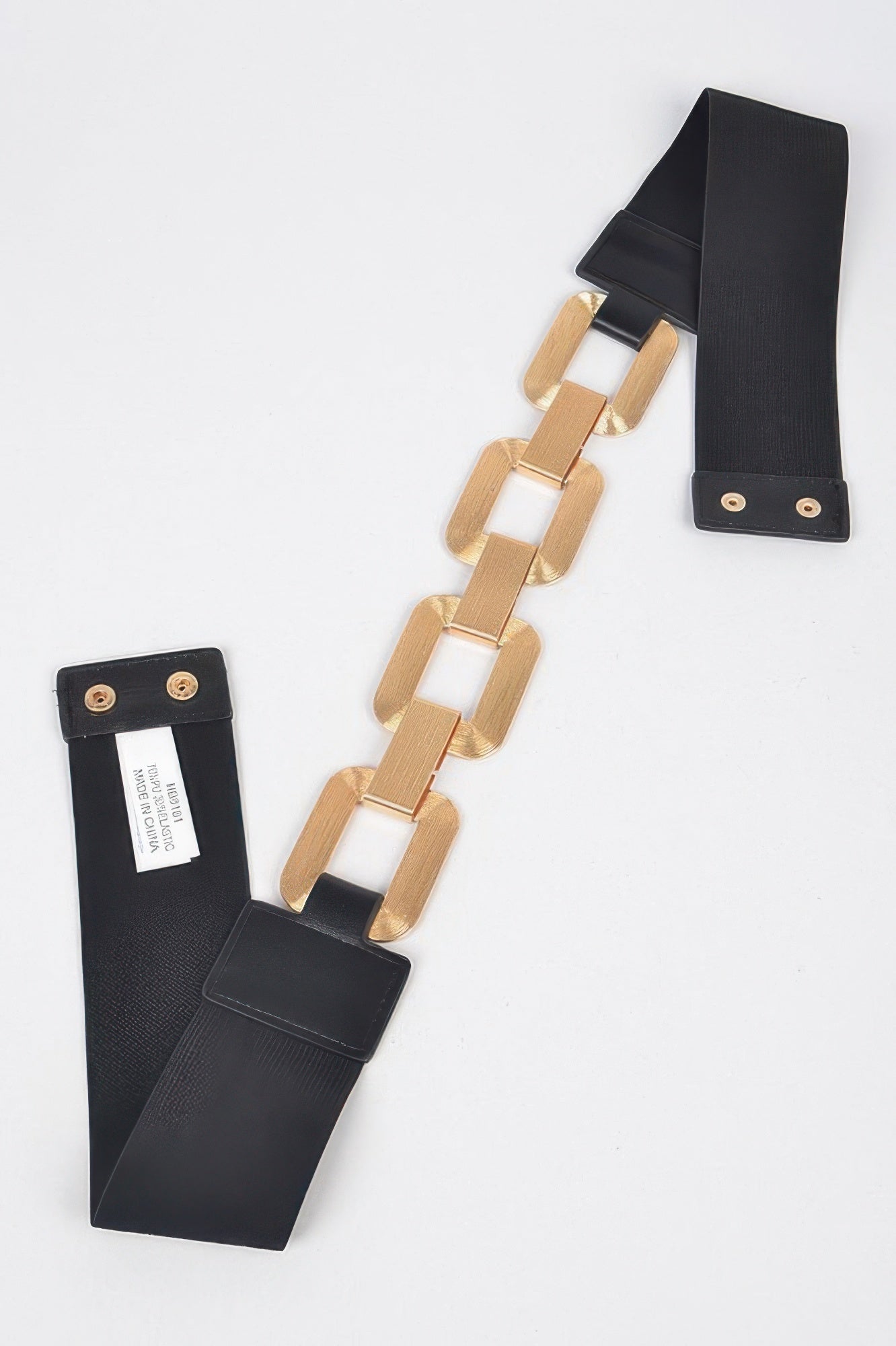 Faux Leather Multi Metal Buckle Plus Size Belt - Wear Arielle