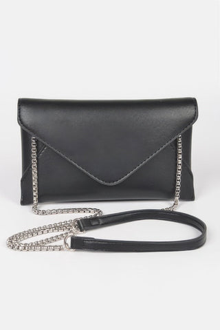 Faux Leather Small Envelope Clutch - Wear Arielle
