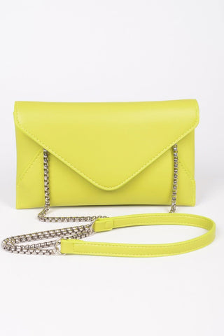Faux Leather Small Envelope Clutch - Wear Arielle