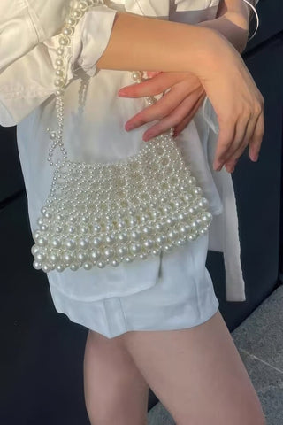 Faux Pearl Elegance Clutch - Wear Arielle
