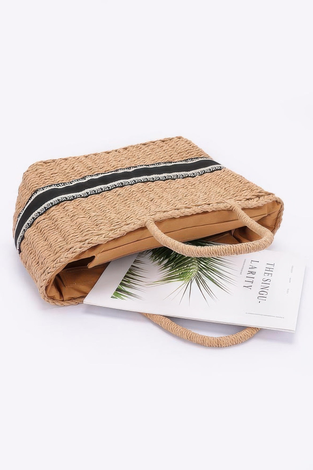 Faux Straw Tote Bag - Wear Arielle