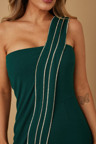 Flap Rhinestone Edge Jumpsuit - Wear Arielle