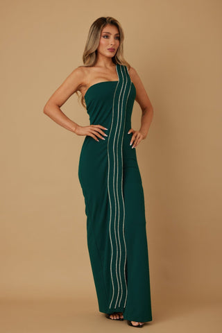 Flap Rhinestone Edge Jumpsuit - Wear Arielle