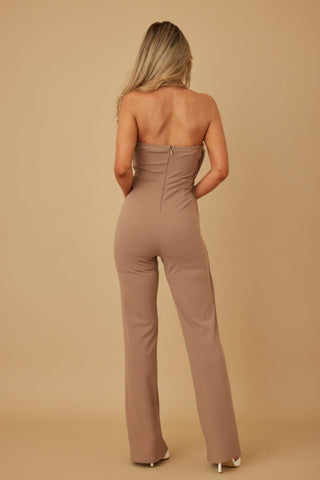 Flap Strapless Chain Jumpsuit - Wear Arielle