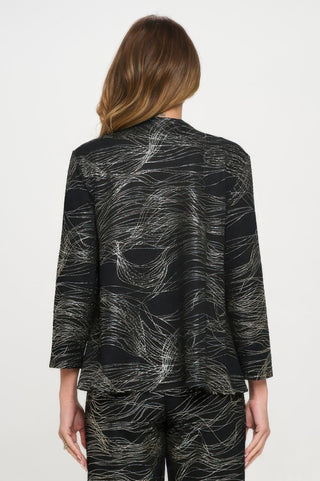 Fukuro Jacquard Button Jacket W/foil - Wear Arielle