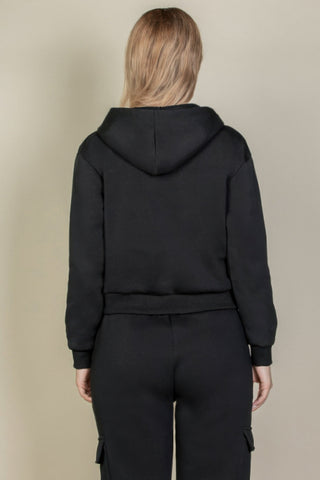Graphic Drop Shoulder Pull Over Hoodie - Wear Arielle