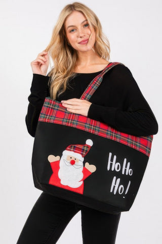 Ho Ho Ho Letter Santa Christmas Tote Bag - Wear Arielle