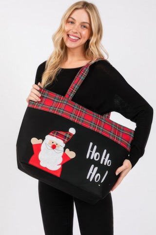 Ho Ho Ho Letter Santa Christmas Tote Bag - Wear Arielle