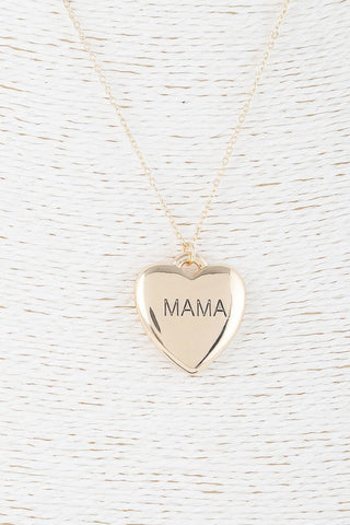 Mama Heart Pendant Necklace - Wear Arielle
