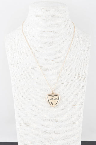 Mama Heart Pendant Necklace - Wear Arielle