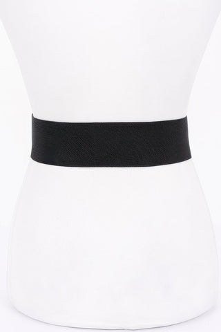 Metal Buckle Elastic Belt - Wear Arielle