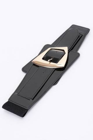 Metal Buckle Elastic Belt - Wear Arielle