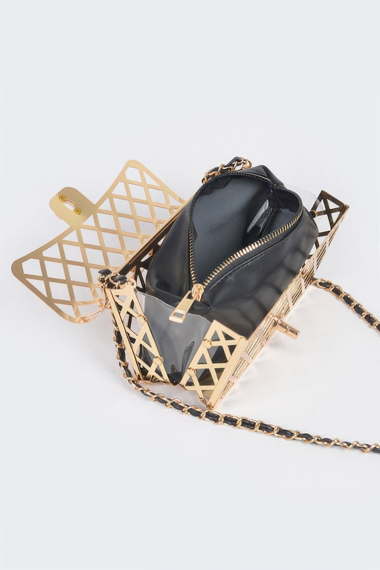 Metal Clutch W/ Pouch - Wear Arielle