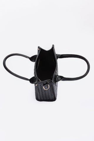 Metallic Braided Tote Bag - Wear Arielle