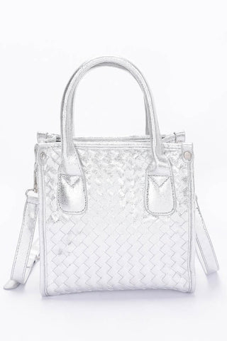 Metallic Braided Tote Bag - Wear Arielle