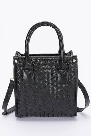 Metallic Braided Tote Bag - Wear Arielle