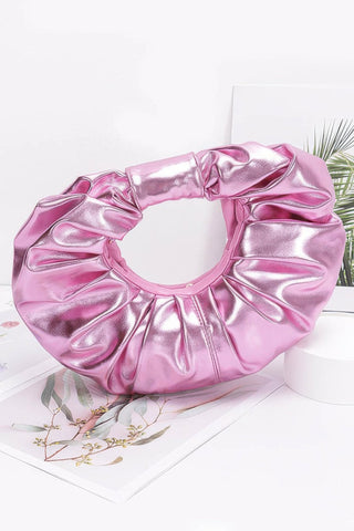 Metallic Hobo Bag W/chain - Wear Arielle