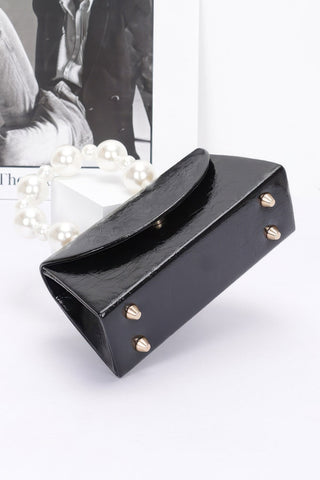 Metallic Pearl Handle Flap Bag - Wear Arielle