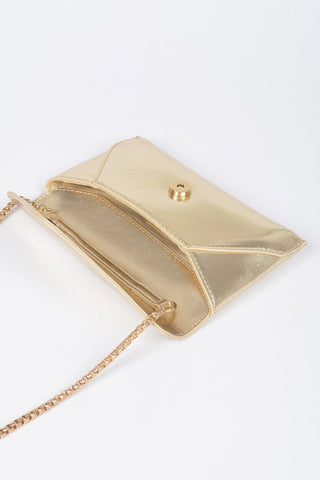 Metallic Small Envelope Clutch - Wear Arielle