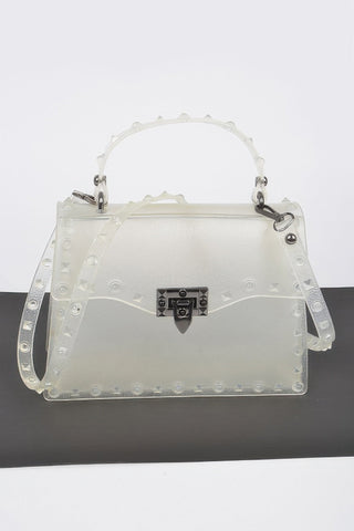 Monotone Studded Clutch - Wear Arielle
