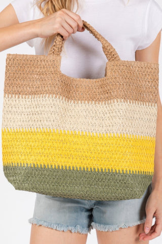 Multi Color Stripe Tote Bag - Wear Arielle
