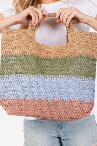 Multi Color Stripe Tote Bag - Wear Arielle