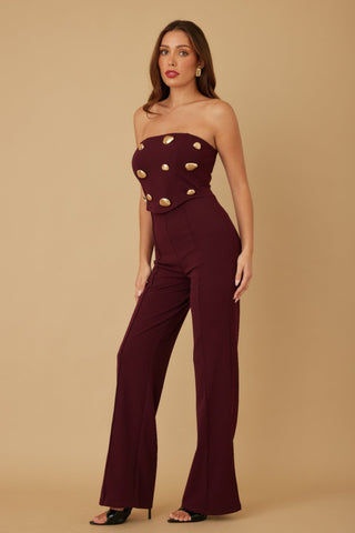 Multi Flat Mirror Stone Jumpsuit - Wear Arielle