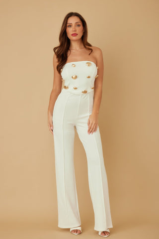 Multi Flat Mirror Stone Jumpsuit - Wear Arielle