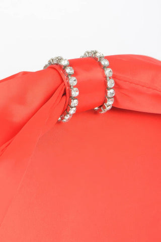 Oversized Bow Handle Satin Crossbody Bag - Wear Arielle