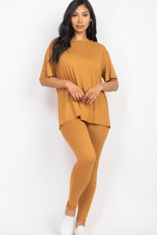 Oversized T-shirt & Leggings Set - Wear Arielle