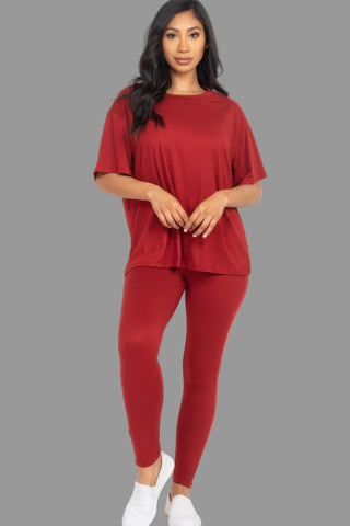 Oversized T-shirt & Leggings Set - Wear Arielle