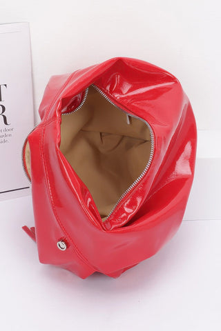 Patent Leather Hobo Bag - Wear Arielle
