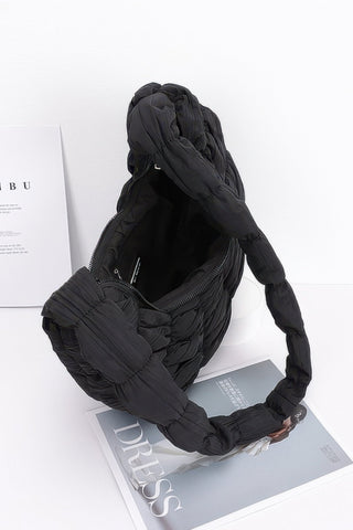 Quilted Nylon Padded Crossbody Bag - Wear Arielle