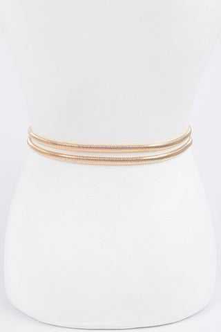 Rhinestone Metal Stretch Belt - Wear Arielle